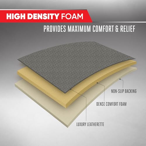 Image of Motor Trend Car Seat Covers for Front & Rear Full Set - Nappa Leather Seat Protectors for Cars, Trucks & SUVs - Gray Automotive Seat Covers with Storage Pockets - Durable Bottom Cushion Protection