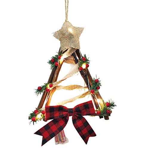 ROXTAK Kranz, Weihnachten Girlande, Weihnachten Dekoration Kreativ Weihnachten Türkranz Weihnachten Dekoration Weihnachtsgirlande Kränze (10LED)