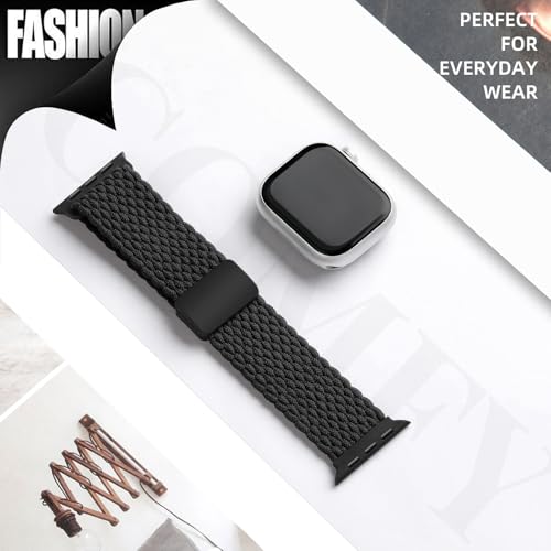 Haveda Pulseiras trançadas compatíveis com Apple Watch Ultra 2 SE séries 10 9, 8, 7, 6, 5, 4, 3, 2 e