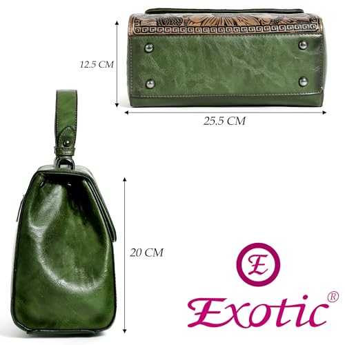 Image of EXOTIC Premium Vintage Embossed Floral Flap Desing Sling Bag For Women