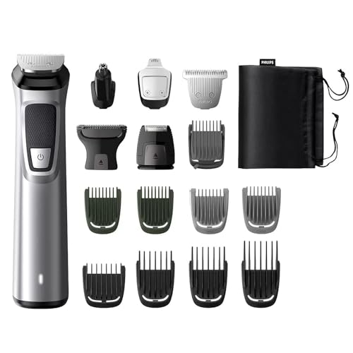 Philips Multigoom Series 7000 - Afeitadora y recortadora de vello facial y corporal 16 en 1 (modelo MG7736/13)