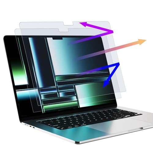 Image of Mamol 2 Pack Anti Blue Light Screen Protector for MacBook Pro 14 Inch (2021-2026, M1, M2, M3, M4, M5), Eye Protection Filter, Anti Glare Screen Film