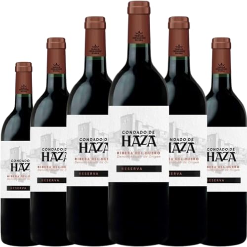 Condado de Haza Reserva, vino tinto con crianza prolongada que refleja la elegancia y profundidad de la Ribera del Duero en cada copa| 6 botellas