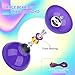 Professional Triple Bearing Diabolo, 5” Purple Chinese Yoyo Diabolo Toy for Adult Kids, Purple Big Yoyo Diablo with 2 Carbon Sticks, 1 Drawstring Bag, 2 Strings