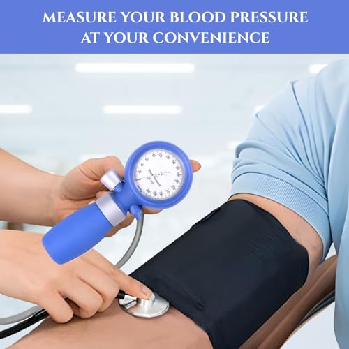 Image of Dr. Care Shock Proof Aneroid blood Pressure Monitor with arm cuff for Doctors, Students and Nurses Large