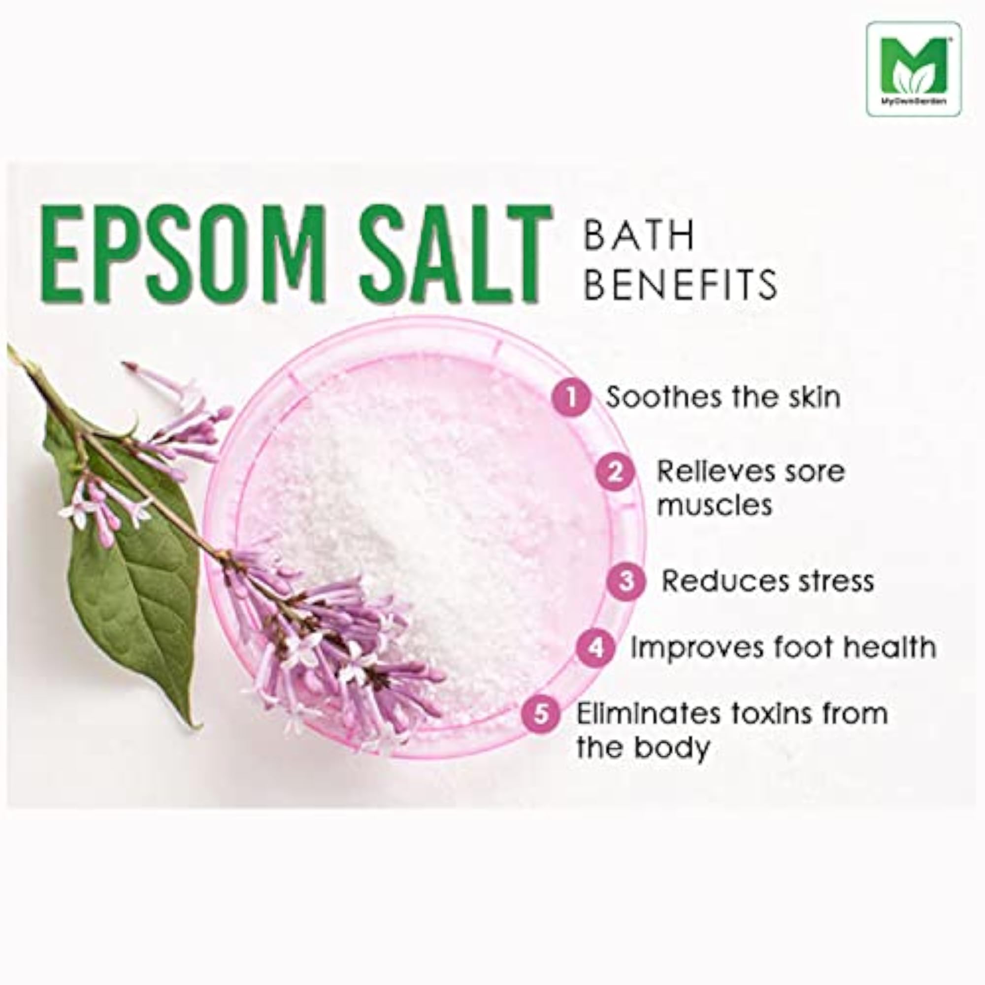 Epsom Bath Salt for Muscle Relief, 2kg