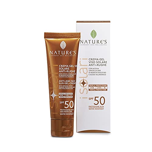 Gel Crème Solaire Anti-Rides Visage SPF50 50 ml pour la protection quotidienne