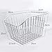 kowaku Bike Rear Basket Bicycle Storage Basket Fashion IRO Sturdy Bicyclecargo Container for Mountain Road Bikes Riding Accessories, Silver No Lid