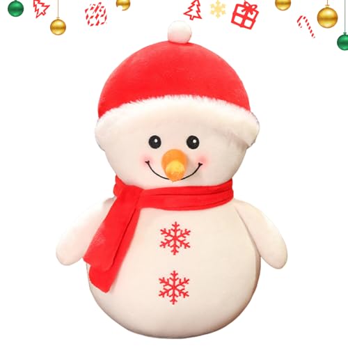 クリスマス 人形 ぬいぐるみ,癒しの 相棒 抱きしめられる,雪だるま鹿形ドール クリスマスぬいぐるみ | マントル 棚 ソファ ベッド カウチ ナイトスタンド 向け 女子 ティーン 子供 大人 幼児