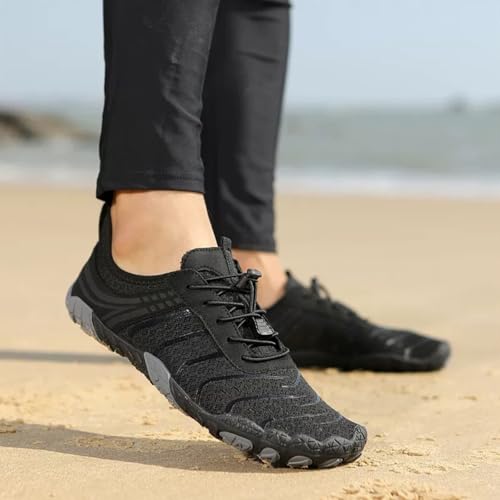 Image of Barefoot Shoes for Women & Men, Grounded Walking Hiking Barefoot Shoes, Wide Toe Box Non-Slip Water Athletic Footwear, Comfortable Vitality Barefoot Footwear, Trail Running Sneakers Unisex