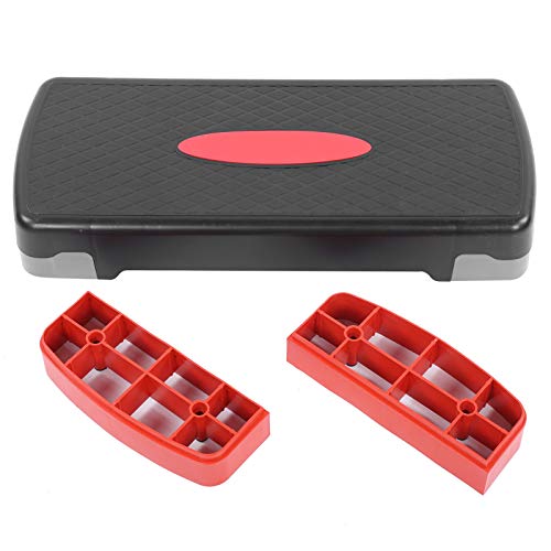 EVTSCAN Adjustable Workout Aerobic Step in Fitness & Exercise Step Platform Non-Slip Surface Trainer Stepper Risers