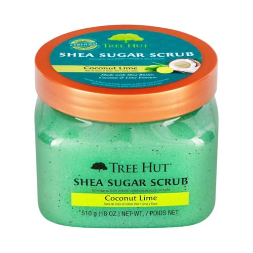 Image of Tree Hut Shea Sugar Scrub - Coconut Lime - 18 oz - Exfoliating Body Scrub for Smooth, Glowing Skin - Made with Real Sugar and Shea Butter (Pack of 2)