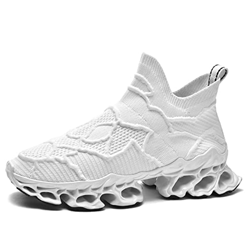 Image of Poramea Mens Slip on Loafers Walking Tennis Shoes Laceless Running Blade Sneakers Mesh Trail Jogging Casual Athletic