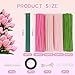 HMHKHN 400 Pcs Pipe Cleaners,Pastel Pipe Cleaners Craft Bulk Kit- 4 Assorted Colors Chenille Stems for DIY Flower Making with Floral Wires, Gardening Tape, Stamen & Ribbon(Pink)