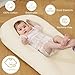 Lucakuins Baby Lounger, Bionic Design Baby Lounger for Newborn 0-24 Months, Soft Organic Cotton Breathable Lounger for Infants (White Newborn Lounger)