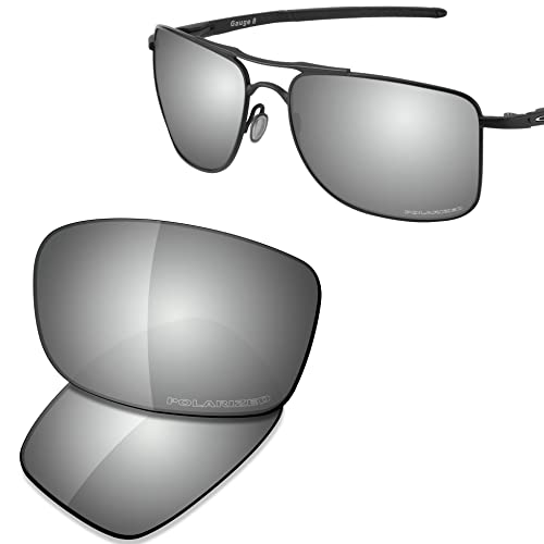 Image of SAUCER Premium Replacement Lenses & Rubber Kits for Oakley Gauge 8 L OO4124 | UV400 Protection, Anti-Scratch, Precise Fit