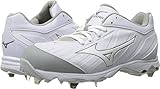 Mizuno Women's 9-Spike Advanced Sweep 3 Softball Shoe, White, 7.5 D US