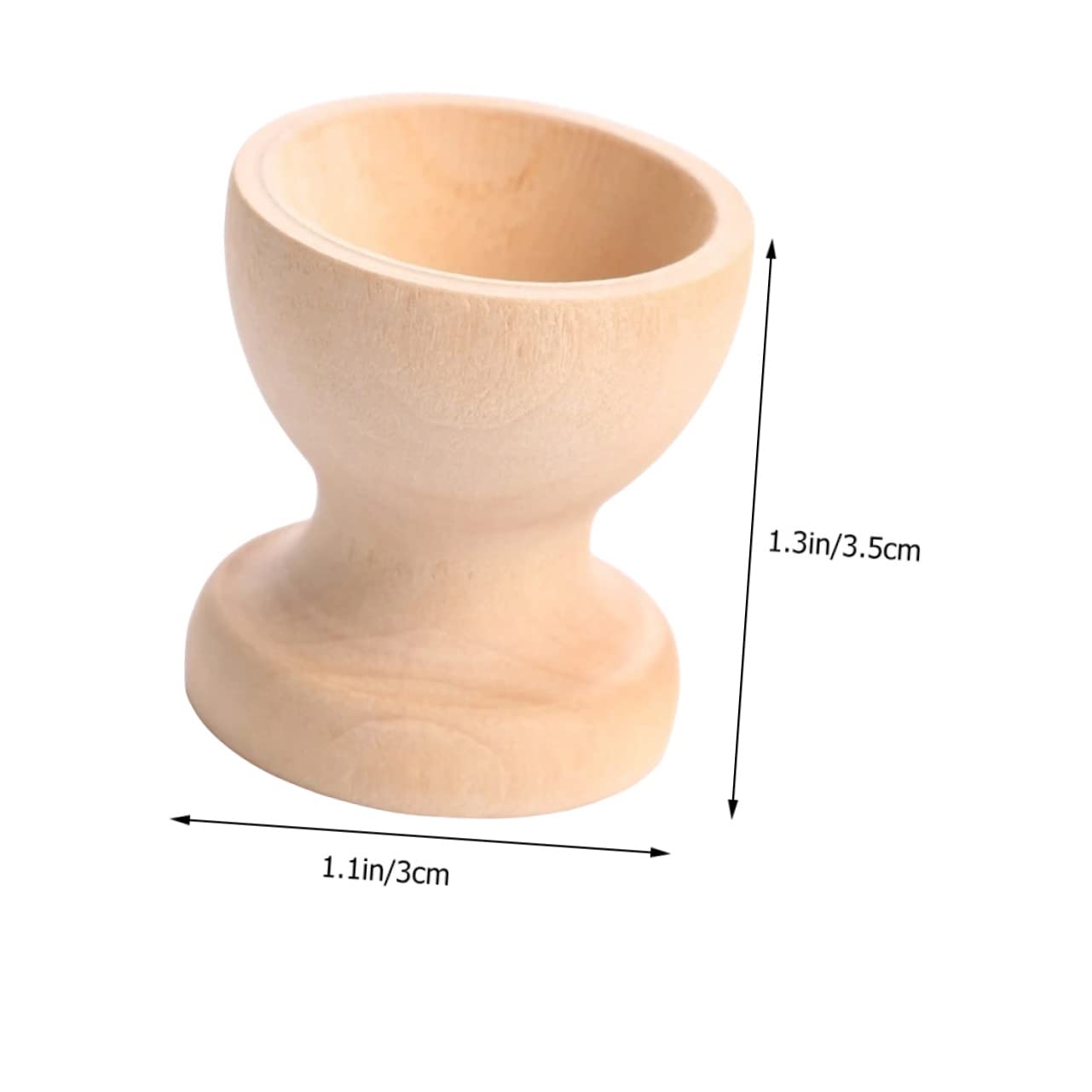 FUNOMOCYA 10pcs Hand Painted Egg Tray Children Toys Easel for Kid Toys Children DIY Egg Cup Blank Eggs Holder Breakfast Egg Holder Childrens Toys Eggs Holding Stand Decor Wooden