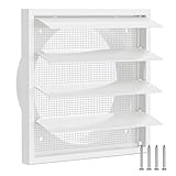 Photo Gallery hon&guan Ø150 mm griglia di ventilazione rettangolare, griglia aerazione in pp plastica 4 alette quadrata con lamelle mobili & protezione insetti per condizionatore, garage, esterno, cappotto per fumi Photo Gallery hon&guan Ø150 mm griglia di ventilazione rettangolare, griglia aerazione in pp plastica 4 alette quadrata con lamelle mobili & protezione insetti per condizionatore, garage, esterno, cappotto per fumi