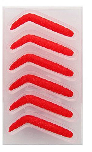 6 Mantikor Camola Elica 4cm Bienenmaden Forellenköder, Farbe:leucht rot