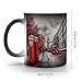 KWQDOZF Taza de café de 12 oz con decoloración Imagen de KWQDOZF Taza de café de 12 oz con decoloración