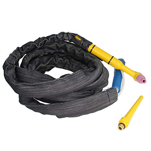 Utoolmart  TIG溶接トーチヘッドボディ 空冷TIGトーチヘッドボディ QQ150 5m溶接電流380A 融点1000℃ 使用範囲TIG溶接機 フレキシブルネックハンドル TIG溶接トーチフレキシブルヘッドボディ 1個入り