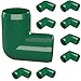 FORMUFIT F01290E-GR-10 90 degree Elbow PVC Fitting, Furniture Grade, 1/2" Size, Green (Pack of 10)