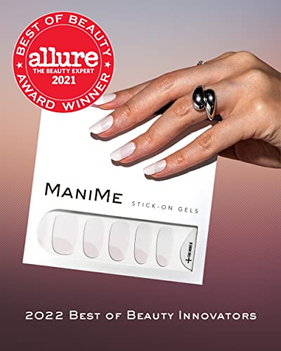 Manime Gel Nail Wraps (Slip) | Fully Cured Gel Polish Nail Strips | Long Lasting At-Home Salon-Quality Manicure | No Uv Lamp Required | 18Pc Set, Includes Nail File, Prep Pad, Mani Stick #TOP3