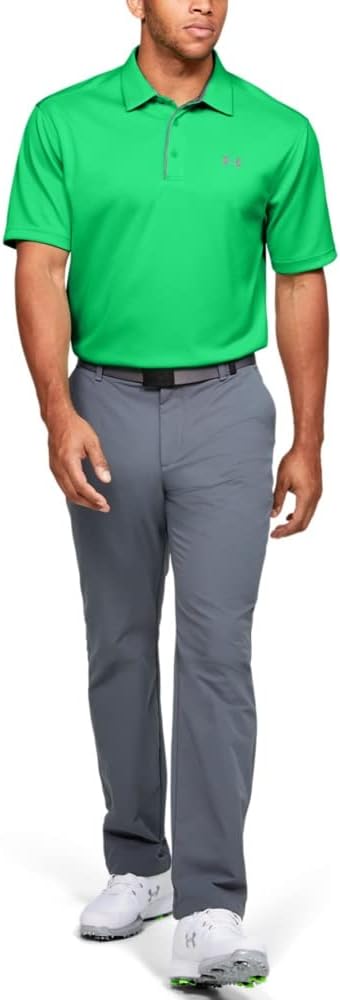 Under Armour Men's Tech Golf Polo 4X-Large Vapor Green (300)/Pitch Gray