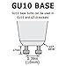 Sterl Lighting GU10 Halogen 50W Bulbs Bi-Pin Base for Track and Recessed Lightning - MR16 Gu10 Bulb, 120V, 2700K Soft and Warm White Dimmable Lightbulbs, 540Lm, Clear, Long Lasting 2 Pin Base, 10 Pack