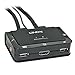 Price comparison product image Lindy Compact 2 Port KVM Switch - HDMI, USB 2.0 & Audio, Black