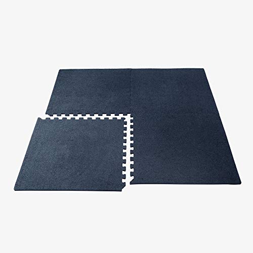 We Sell Mats 3/8" Thick Interlocking Foam Carpet Tiles Durable Carpet Squares Anti Fatigue Support For Home Office Or Classroom Use, 24 In X 24 In, Charcoal Gray, 100 Square Feet (25 Tiles) (Crt-10M) #TOP4