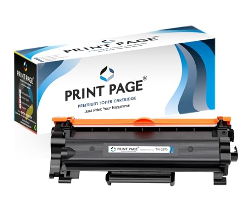 Print Page TN-2570XL Toner Cartridge Compatible for Printers HL-L2400D, HL-L2440DW, HL-L2460DN, HL-L2460DW, DCP-L2605DW, DCP-L2640DW, DCP-L2680DW (1 pcs)