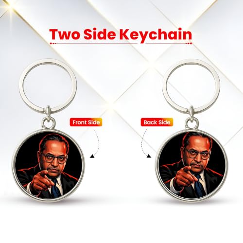 Image of MG | Protective Evil Eye /Spiritual Symbols /Om /Motivational Keychains | Double-Sided Metal Key Ring | Good Luck and devine Charm for Car, Bike, Home & Office