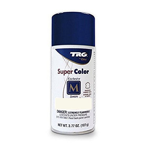 TRG Color Spray Leather Plastic Vinyl Paint/dye 3.7 oz. | Easy DIY Application| Shoe Care Renew Spray Color Dye (White 617)