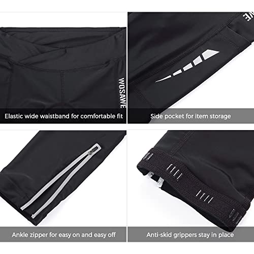 Calças de Ciclismo,Lianai Calça de ciclismo feminina com bolso respirável acolchoada em gel para cic