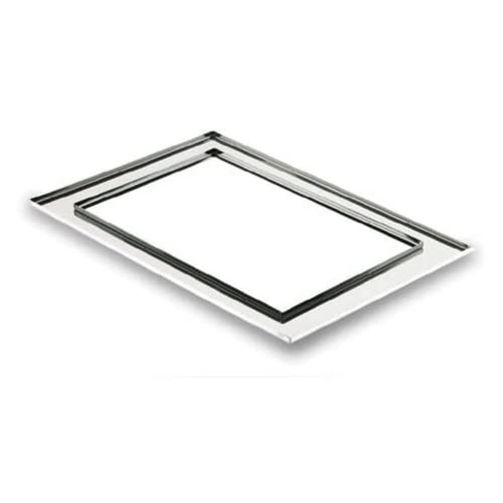 Lacor - Bandeja Acero Inoxidable - Uso Profesional y Doméstico - Hostelería | En acero inoxidable, para hornear, servir y presentar; ideal para cocina profesional y uso diario en casa, cómodo y funcional