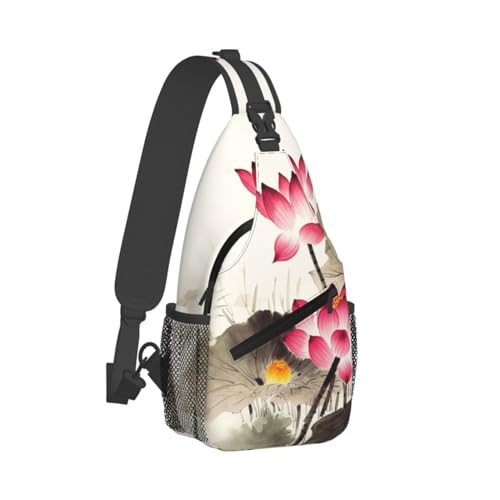 Sac banane pour randonnée et petit sac à dos bandoulière motif encre