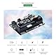 Solar Energy Manager MPPT Solar Charger Controller for 5V-24V Panels, 3.7V 18650 with USB/DC-044/KF128L-2P Terminals, Overcharge Protection, Compatible with Raspberry Pi