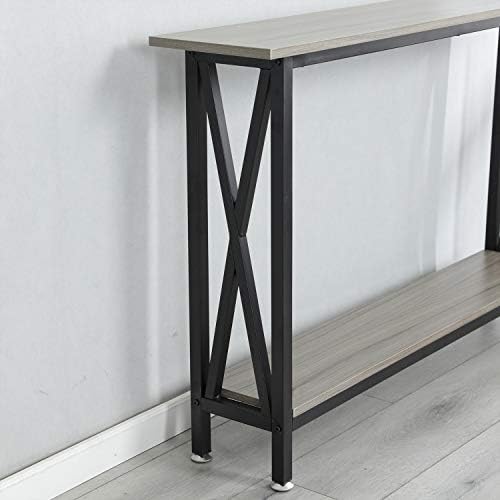 DlandHome Console Table Entry Hall Table/Living Room Table/Sofa Table for Living Room & Entryway Sandalwood