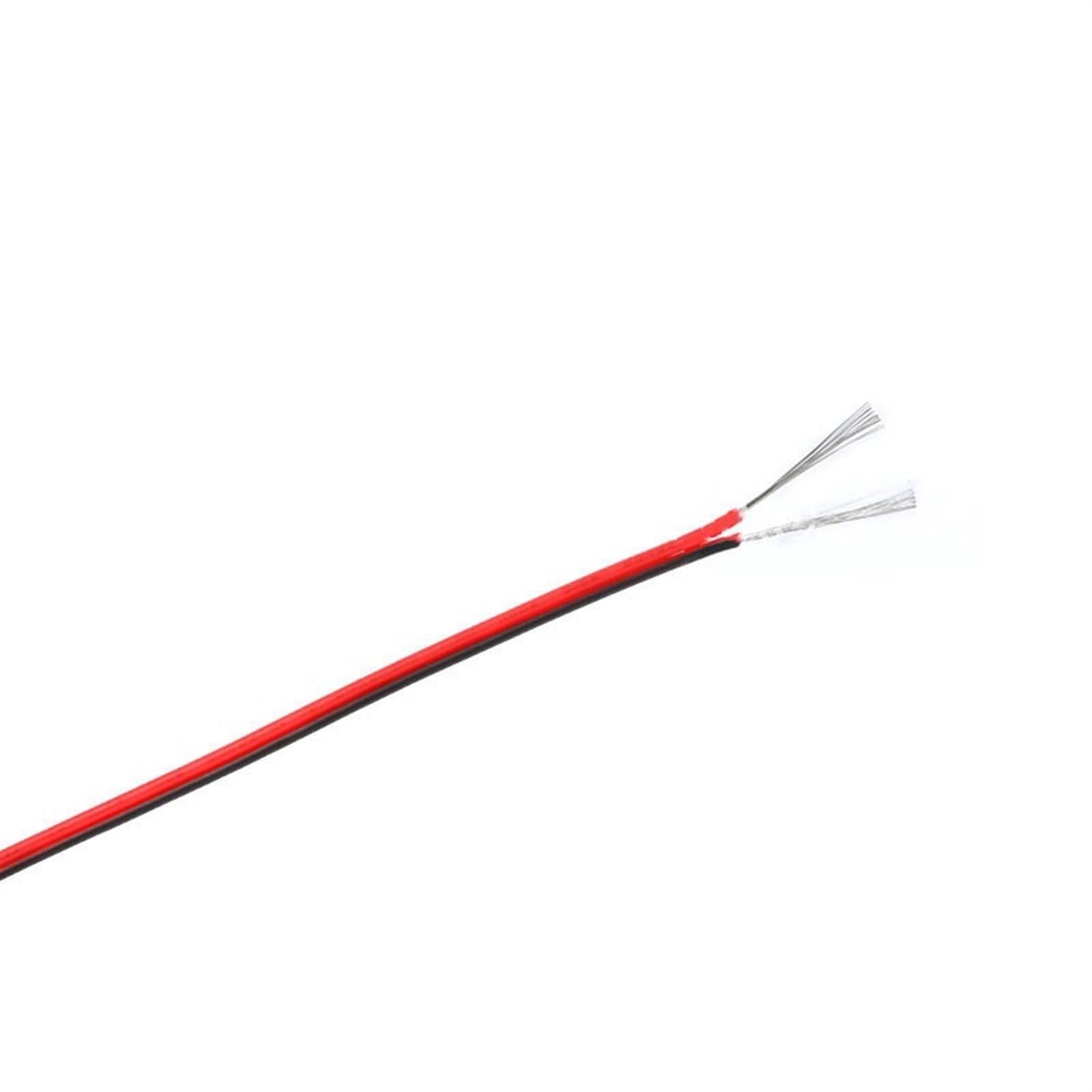 Outdoor Extension 10 Meters Tinned Copper Insulated Electrical Wire 18AWG 20AWG 22AWG 24AWG 26AWG Red Black LED Extension Cable Solar sheathed (Size : 22AWG)