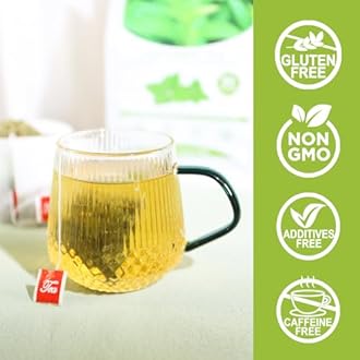 TEARELAE - Peppermint Tea Bags, 80 Count - 100% Pure Peppermint Leaves - Non-GMO - Naturally Caffeine-free Herbal Tea - Support Digestion & Natural Breath Freshener