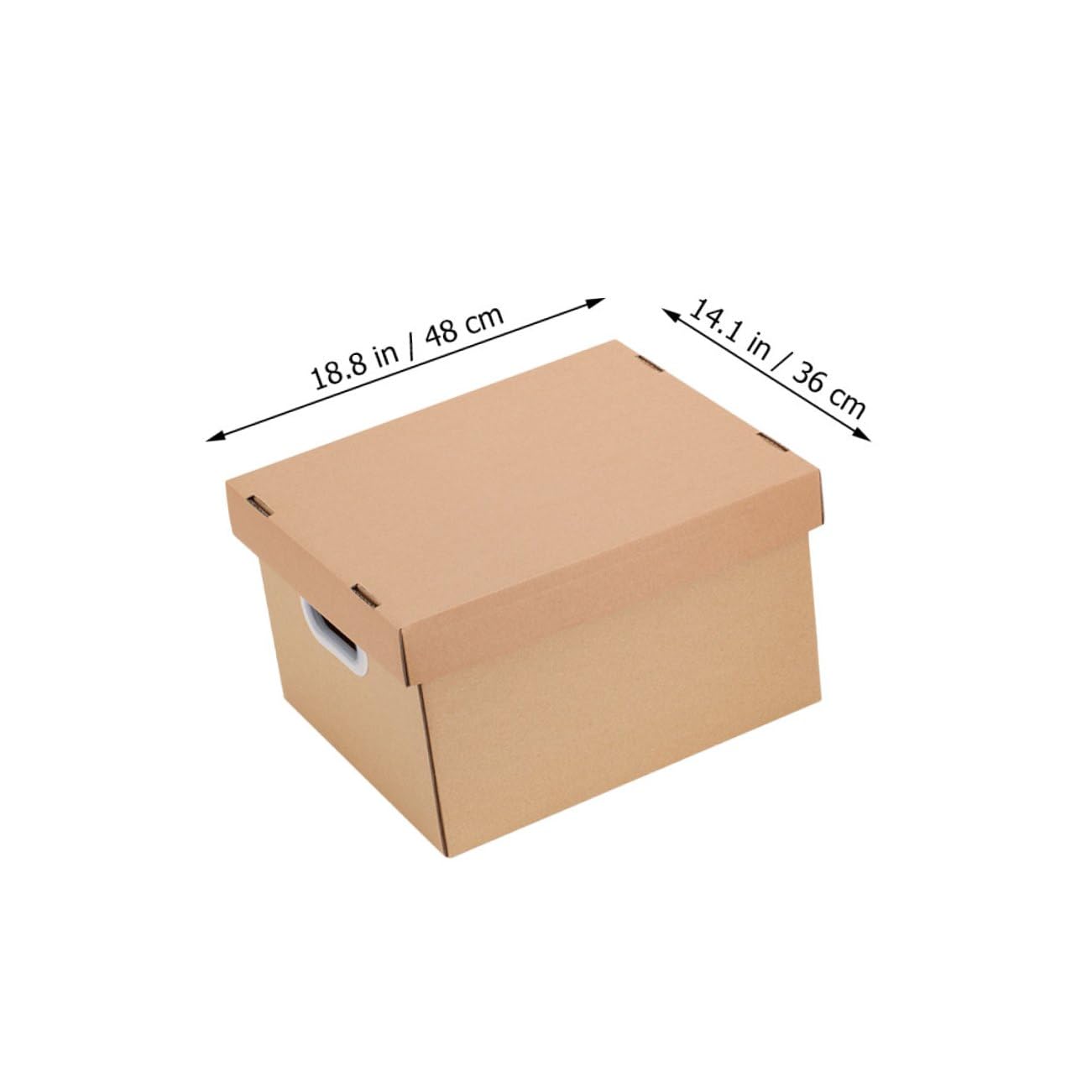 Caja de Almacenamiento de Archivos Tapa de Cartón Organizador de Documentos para Oficina Caja Archivadora de Cartón para Archivo y Almacenamiento