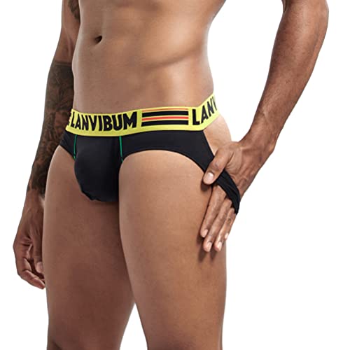 Men's Jockstrap Thong Underwear Sexy Cotton Athletic Supporter Briefs - Main Image