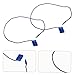 SEWACC 1Bag Plastic Square Buckle Tag Rope for Clothes Tags Versatile Loop String for Labeling Hanging Easy Attachment for Fashion Industry Applications