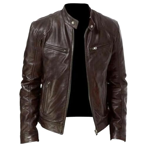 Chaqueta de cuero sintético para hombre Maiyifu-GJ miniatura 3