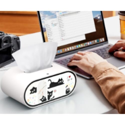 Boîte à mouchoirs avec peinture LED rechargeable et commande tactile