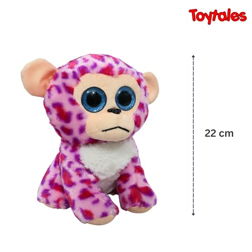 Image of TOYTALES Little Monkey Plush - Soft & Cuddly Stuffed Animal with Sparkly Eyes - 22CM (Multicolor)