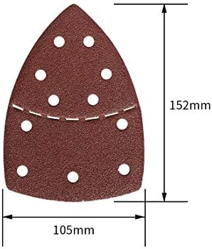 60PCS Black and Decker Mouse Sander Pads,Mouse Detail Sander Paper Hook and Loop Mouse Sander Sheets Sander Paper for Bosch Multi-Sander,11 Holes Sanding Sheets Assorted 40/60/80/120/180/240 Grits