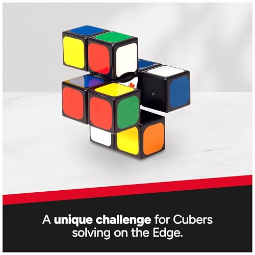 Rubik'S 6063988 Rubik’S Cube, Edge, 3X3X1 Rubik’S Cube For Beginners Single Layer Puzzle Retro Educational Brain Teaser Travel Fidget Toy thumb #1